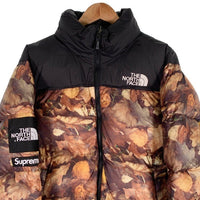SUPREME シュプリーム 16AW THE NORTH FACE ノースフェイス Leaves Nuptse Jacket ヌプシジャケット リーブス ダウン 並行品 Size L 福生店