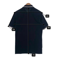PRADA SPORT プラダスポーツ 鹿の子 ポロシャツ 半袖 ブラック コットン SJ887 2011 Size M 福生店