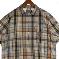 CAHARTT W.I.P カーハート ワークインプログレス S/S VILAY SHIRT 半袖 チェックシャツ ベージュ ナチュラル I028944.05.90.03 Size M 福生店