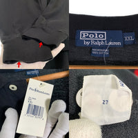 Polo by Ralph Lauren ポロラルフローレン 鹿の子 ロングスリーブ ポロシャツ ブラック Size XXL 福生店