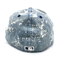 NEW ERA ニューエラ NEW YORK YANKEES デニムペイントダメージ加工 ベースボールキャップ ライトインディゴ size8(63.5cm) 瑞穂店