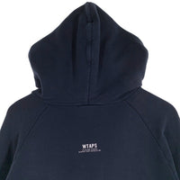 WTAPS ダブルタップス コットン プルオーバー フーディー パーカー ネイビー Size L 福生店