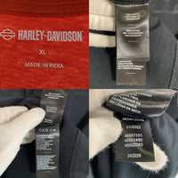 Harley-Davidson ハーレーダビッドソン ロゴワッペン Tシャツ オレンジ ホワイト ブラック Size XL 福生店