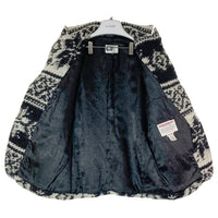 ENGINEERED GARMENTS エンジニアドガーメンツ ウールニット 3B テーラードジャケット ホワイト ブラック 雪柄 Size XS 瑞穂店