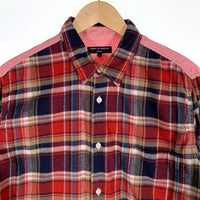 COMME des GARCONS HOMME コムデギャルソンオム フランネルチェック切替 コットンシャツ HF-B050 Size L 福生店
