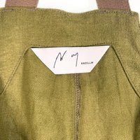 ANCELLM アンセルム LINENSUEDE DECK PANTS リネンスウェード デッキパンツ オーバーオール グリーン ANC-PT16 Size 1 福生店