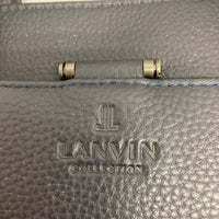 LANVIN COLLECTION ランバン コレクション シュリンクレザー ブリーフケース ネイビー 瑞穂店