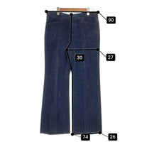70's ブランド不明 コーデュロイパンツ ネイビー アルミTALON Size w90cm 福生店
