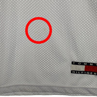 90's TOMMY HILFIGER トミーヒルフィガー メッシュ ゲームシャツ ユニフォーム ホワイト Size XL 福生店