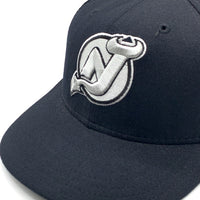 90's New Era ニューエラ NHL ニュージャージー・デビルス 59FIFTY ベースボールキャップ ブラック ウール Size 7 1/4 (57.7cm) 福生店