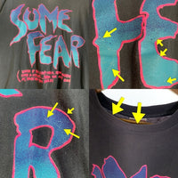90's SOME FEAR プリントTシャツ ブラック USA製 Size XL 福生店