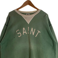 SAINT MICHAEL セントマイケル SWEAT SHIRT FELT クルーネックスウェット グリーン SM-S22-0000-040 Size L 福生店