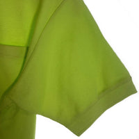 A BATHING APE アベイシングエイプ 鹿の子 ポロシャツ 裾ソルジャー刺繡 蛍光グリーン Size XS (M-L相当) 福生店