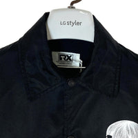 HYSTERIC GLAMOUR ヒステリックグラマー ROYAL TRUX/RADIO VIDEO コーチジャケット 02173AB22 ブラック sizeS 瑞穂店