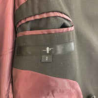 NO ID. ノーアイディー ダブル テーラードジャケット フード ブラック Size 1 瑞穂店