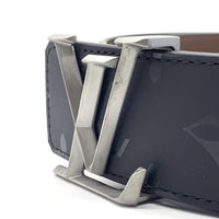 Louis Vuitton ルイヴィトン レザーベルト LV ピラミッドバックル イニシャル 40mm ブラック ブラウン Size 90/36 福生店
