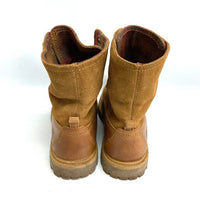 Timberland ティンバーランド スエード×レザー ブーツ チェック柄裏地 ブラウン size25cm 瑞穂店