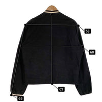 agnes.b homme アニエスベーオム コットン リブブルゾン ジャケット ブラック フランス製 肩パッド Size 2 福生店