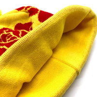 SUPREME シュプリーム 22AW Rose Beanie ローズ ビーニーキャップ ニット アクリル イエロー 瑞穂店