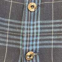 the sakaki ザサカキ チェック ノーカラージャケット インディゴ sizeS 瑞穂店