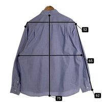 F.C.R.B. F.C.Real Bristol エフシーレアルブリストル COOLMAX EMBLEM BIG B.D. SHIRT 長袖 ボタンダウン シャツ ブルー FCRB-222079 Size XL 福生店