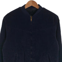 Silver Stone シルバーストーン コーデュロイ ジップアップ リブブルゾン ネイビー 内ボア Size 48 福生店