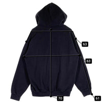 LOS ANGELES APPAREL ロサンゼルスアパレル ロスアパ プルオーバー フーディー パーカー ブラック USA製 Size XL 福生店