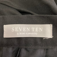 SEVEN TEN by MIHO KAWAHITO セブンテンバイミホカワヒト ギャザースカート ブラック sizeS 瑞穂店