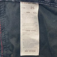 MOUSSY マウジー CUT OUT WIDE STRAIGHT カットアウトワイドストレートデニム ブラック size23 瑞穂店