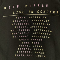 00's DEEP PURPLE ディープパープル Live in Concert プリントTシャツ ブラック All Sports Size M 福生店