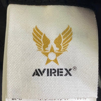 AVIREX アヴィレックス MA-1 フライトジャケット 黒 アーチロゴ ブルゾン ブラック size- 瑞穂店