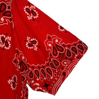 SUPREME シュプリーム 21SS Bandana Silk S/S Shirt バンダナ シルク ショートスリーブシャツ オープンカラー レッド Size XL 福生店