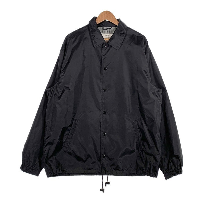 FOSTEX ナイロン コーチジャケット POLICEプリント ブラック Size 3 