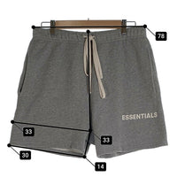 FOG ESSENTIALS エフオージー エッセンシャルズ スウェットショートパンツ ロゴプリント グレー Size S 福生店