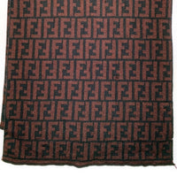 FENDI UOMO フェンディ ズッカ柄 マフラー ブラウン ブラック 福生店