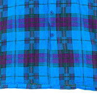 PENDLETON ペンドルトン USA製 半袖 チェックシャツ ブルーxパープル sizeM 瑞穂店