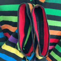 COMME des GARCONS HOMME PLUS コムデギャルソンオムプリュス PF-T006 AD2020 ボーダー 切り替え ロングカーディガン ブラック sizeS 瑞穂店