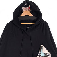 RAF SIMONS ラフシモンズ 20SS Oversized Hoodie オーバーサイズ プルオーバースウェットパーカー ブラック パッチ ピン 201-175 Size M 福生店