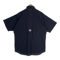 Columbia コロンビア OMNI-SHADE Bahama バハマシャツ オム二シェイド フィッシング 半袖 シャツ ブラック Size M 福生店