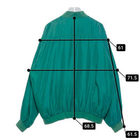 ジップアップ リブブルゾン グリーン Size L 瑞穂店