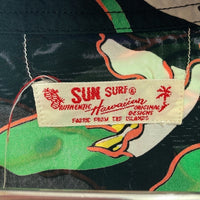 SUN SURF サンサーフ SS38799 RAYON HAWAIIAN SHIRT 'CANOE TREE' カヌーツリー アロハシャツ ブラック sizeM 瑞穂店