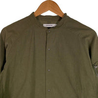 nonnative ノンネイティブ 16AW TOURIST LONG SHIRT C/T ARMY CLOTH バンドカラー ロングシャツ オリーブ スナップボタン NN-S3011 Size 1 福生店