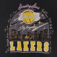 US古着 90's NBA LOS ANGELS LAKERS ロサンゼルス レイカーズ プリント Tシャツ ブラック USA製 Size XL 福生店