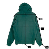SUPREME シュプリーム 18AW Text Stripe Hooded Sweatshirt テキストストライプ プルオーバースウェットパーカー グリーン Size M 福生店