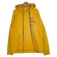 OFF-WHITE オフホワイト 19AW インダストリアル プリント プルオーバースウェットパーカー イエロー OMBB057F19E30016 Size S 福生店