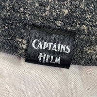 CAPTAINS HELM キャプテンズヘルム ロゴプリント 半袖 Tシャツ ブリーチ加工 ブラック Size L 福生店
