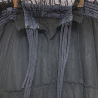 DIESEL ディーゼル フリル デニム切替 ミニスカート ブラック sizeS 瑞穂店