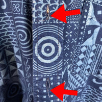 SOPHNET. ソフネット 15SS GEOMETRIC PATTERN INDIGO OXFORD B.D SHIRT ジオメタリックパターン ボタンダウンシャツ インディゴ Size L 福生店