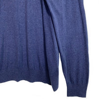 Brooks Brothers ブルックスブラザーズ シルク コットン プルオーバーニットパーカー ブルー 薄手 Size XL 福生店