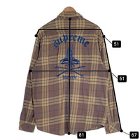 SUPREME シュプリーム 21SS HYSTERIC GLAMOUR ヒステリックグラマー Plaid Flannel Shirt チェック フランネルシャツ ブラウン ベージュ Size XL 福生店